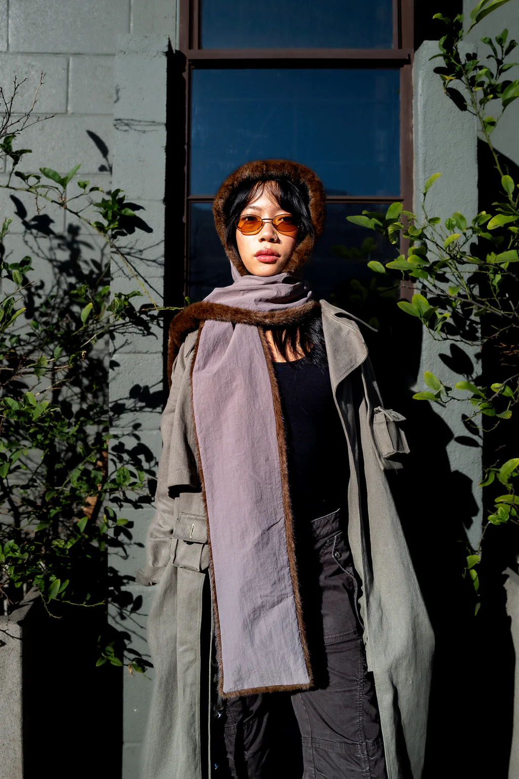 Strata Hooded Scarf